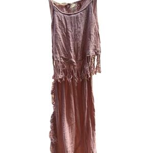 Jen’s Pirate Booty - Fringed Sleeveless Maxi Dress